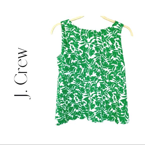 NWOT J. Crew Good Feeling Green Scalloped Tank - Picture 9 of 9